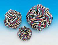 Nobby Touwbal Gekleurd Katoen 7,5 cm - 3 ST