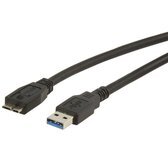 ROLINE USB3.0 kabel USB-A-USB micro B zwart - 0 15 meter