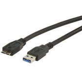 ROLINE USB3.0 kabel USB-A-USB micro B zwart - 0.15 meter