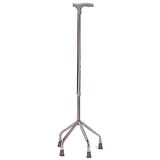GIMA Quadripod Q1, in aluminium, licht en stevig, een ondersteuning voor mensen met bewegingsproblemen, 43070