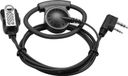 Retevis EEK012 Casque radio bidirectionnel avec microphone PTT Compatible avec Kenwood Retevis RT24 RT27 Talkie-walkie Headset (pack de 1)