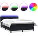 vidaXL Boxspringbed met matras en LED-verlichting, noir, 160x210 cm, velours