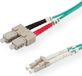 Value F.O. kabel 50/125µm OM3, LC/SC, LSOH, turkoois, 2 m