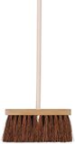 Talen Tools Straatbezem Natuurvezels - hout - 28 cm - bezem voor buiten - voor tegels - Steel hout van 120 cm