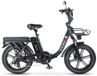 OUXI Q11 Vélo pliant électrique - Fatbike - 20 pouces - Moteur 250W - 7 vitesses - Autonomie 50 km - Freins à disque hydrauliques - Gris foncé