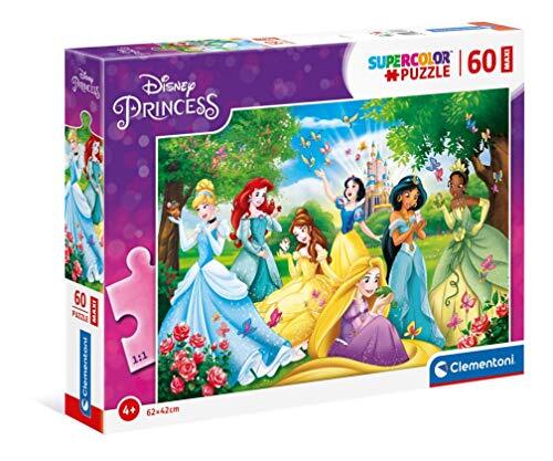 Clementoni 26471, Princess Supercolor Maxi Puzzel voor Kinderen - 60 Stukken, Leeftijd 4 jaar Plus