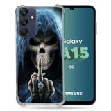 Cokitec Samsung Galaxy A15 4G / 5G Doodshoofd Vinger Versterkte Hoes