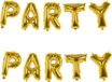 Boland Verjaardag slinger PARTY - 2x - goud - 300 cm - feest folie ballonenslinger