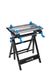 HÖGERT TECHNIK Inklapbare, in hoogte en hoek verstelbare werkplaattafel 600 x 570 x 770 – 1070 mm met aluminium plaat, spanbekken, hoekverstelling en maatschaal