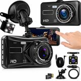 Icecat Dashcam, enregistreur vidéo pour conduite automobile, caméra avant et arrière, caméra de recul, Full HD