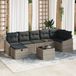 vidaXL Canapé 2 places Gris Polyrattan