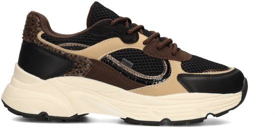 POSH by Poelman ANGY Dames Sneakers - Zwart met combinatie