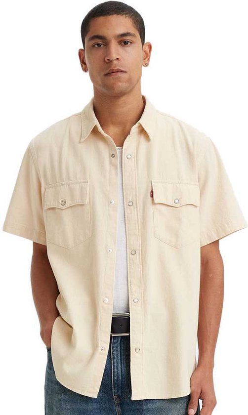 Levi's Relaxed Fit Western T-shirt - Newman Ecru - Heren - Maat L