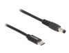 DeLOCK 87977 USB-C naar notebook laadkabel, 1,5 meter, Zwart