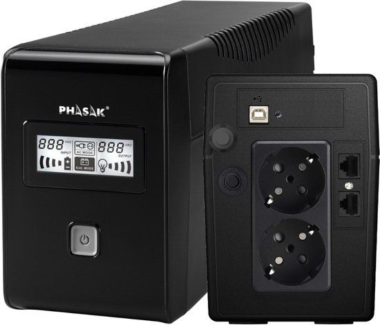 Phasak Uninterruptible Power Supply System Interactive UPS Phasak PH 9485 850 VA
