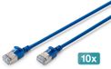 Digitus DK-1632-A-050S-B-10 netwerkkabel Blauw 5 m Cat6a F/FTP (FFTP)