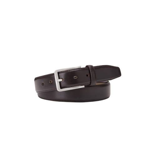 Profuomo leren riem donkerbruin