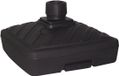 EDA Parasolvoet - vulbaar tot 60 kg - 40L - vierkant - antraciet - kunststof - parasols tot 350 cm