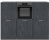 Vicco R-Line Keukenblok – 180 cm zonder werkblad Zwart beton/antraciet