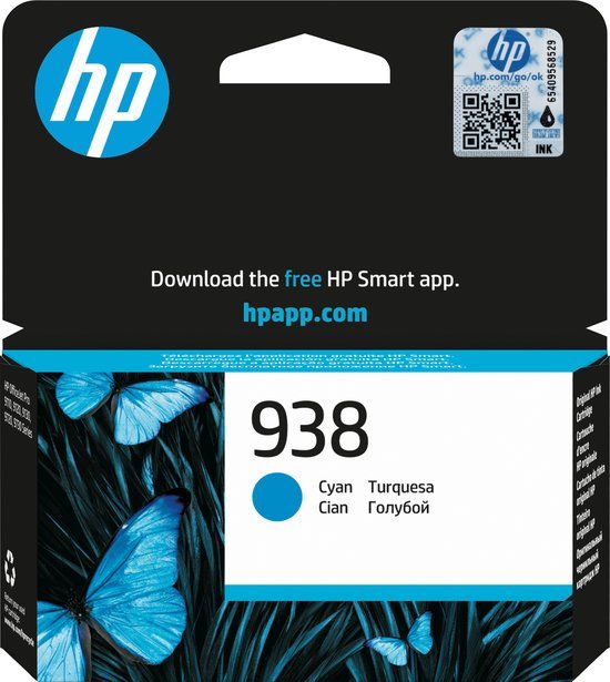 HP 938 originele cyaan inktcartridge