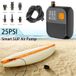 Pompe à air électrique pour SUP - Pompe à air portable - 25 PSI - Convient aux planches à pagaie gonflables, aux kayaks et aux bateaux