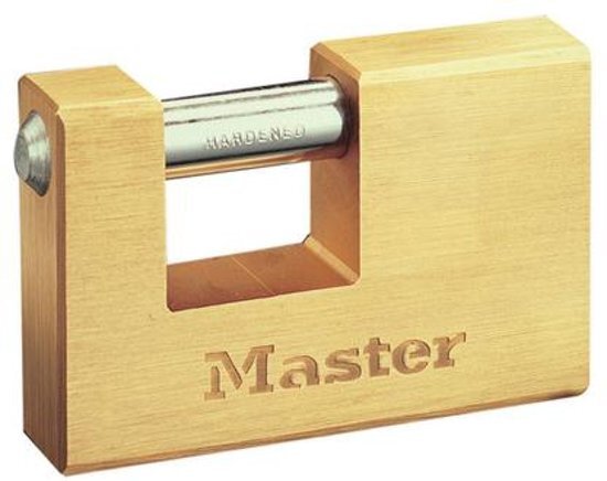 Masterlock vierkant hangslot 76mm x 11mm, 607EURD