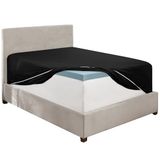 Hearth & Harbor Zwart California Kingsize hoeslaken, alleen hoeslaken met extra diepe hoeken, 1800 microvezel hoeslaken, ultra zacht hoeslaken California King past tot 24 inch matras