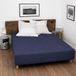 HOME LINGE PASSION Hoeslaken, donkerblauw, 140 x 190 cm + 30 cm, 100% katoen, 57 draden