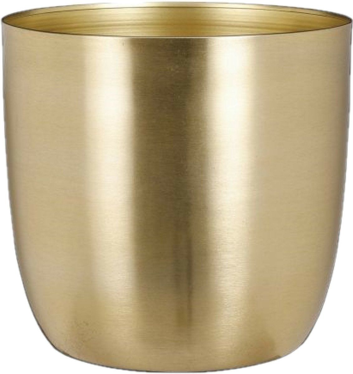 Mica Decorations - Bloempot - Metaal - Goud - D22 x H21 cm