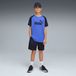 PUMA Essentials No.1-logo set met Poly T-shirt en short voor Heren, Blauw, Maat 15-16Y