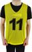 Powershot Set van 11 Chasubles genummerd 1 tot 11 - Geel - Kinderen