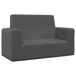 VidaXL Banc pour enfants 2 places velours doux anthracite