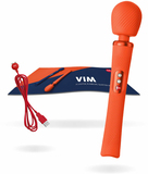 Fun Factory VIM Wand Vibrator - Orange - Ambidextrous - Rechargeable