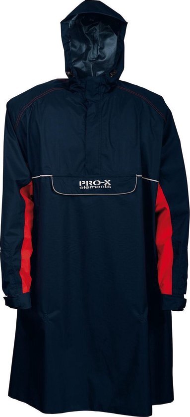 Pro-x Elements Bern Poncho, marine/rood, M/L