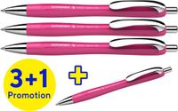 Schneider Schrijfwaren Schneider balpen - Slider Rave Trend - penpunt XB - assorti doos 3 + 1 gratis - S-132554
