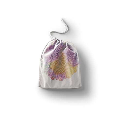 Bonamaison Bedrukte katoenen tas met trekkoord - 20 x 30 cm