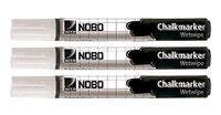 NOBO viltstiften vloeibaar cirkel 3 pz - wit - 34438398