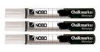 NOBO viltstiften vloeibaar cirkel 3 pz - wit - 34438398