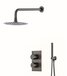 Boss & Wessing Inbouw regendouche set gunmetal 30 cm - Messing - 8719304704454