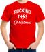 Bellatio Decorations Shoppartners Bv Kersttrui t-shirt - rood - voor kinderen - KRocking this Christmas - Kerstkleding / Kerst outfit - korte mouwen 116/134