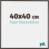 Your Decoration - Fotolijst 40x40 cm - Kunststof - Antraciet - Evry