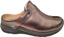 Wolky Brons Metallic Leren Dames Klompjes Gezondheidszorg