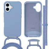 imoshion Color Backcover met afneembaar koord met MagSafe voor de Apple iPhone 17 - Ash Blue