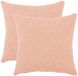 vidaXL Kussensloop - 2 stuks - HEERLEN - Roze - 40 x 40 cm - Bouclé