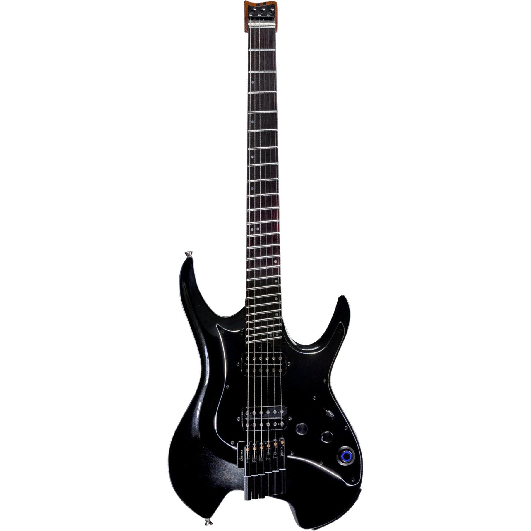 Mooer GTRS Wing 800 Intelligent Guitar - Pearl Black - Headless Electric Guitar with Gigbag