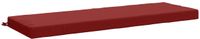 vidaXL Bankkussen SOEST 100% Polyester Wijnrood 140 x 50 x 8 cm