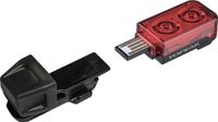 TailLux Topeak Achterlicht TailLux 25 USB Zwart/Rood