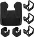 Icecat Porte-rouleau de papier toilette en acier inoxydable 304, montage mural, utilisable pour salle de bain, cuisine et toilettes, noir mat