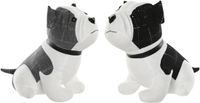 Item International Item Deurstoppers Hond - set - zwart/grijs - polyester