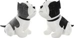 Item International Item Deurstoppers Hond - set - zwart/grijs - polyester